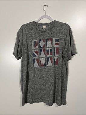 Bridge & Burn T-Shirt Come Sail Away Geo Graphic Size XL Limited Edition
